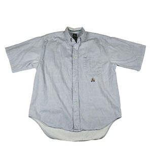 McIntosh & Seymour Vintage Soccer Shirt Embroidered Striped Cotton Garage Mens L